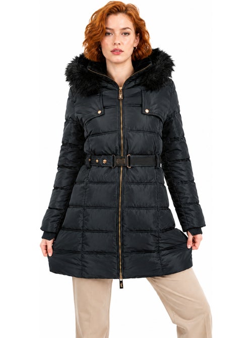 Parka comprida com capuz e pelo sintético diamentereak – canadian peak - Kiabi Parka comprida com capuz e pelo sintético diamentereak – canadian peak - Kiabi