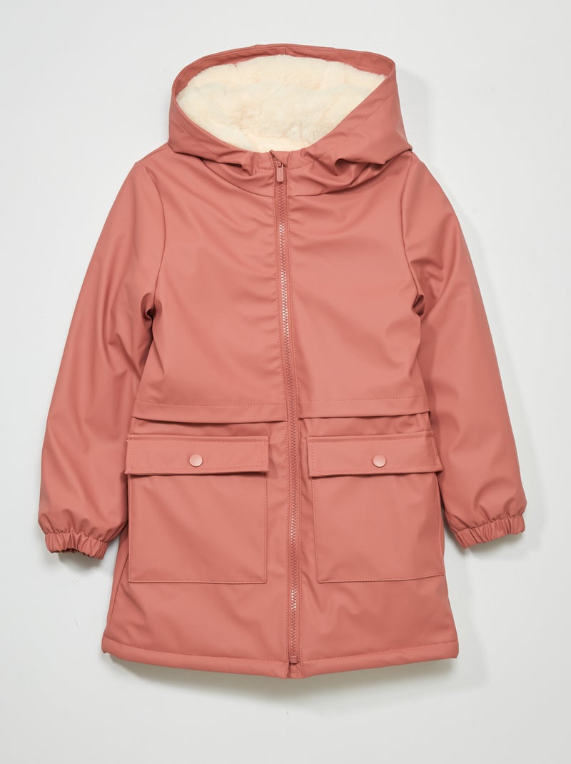 Parka comprida com capuz ROSA - Kiabi