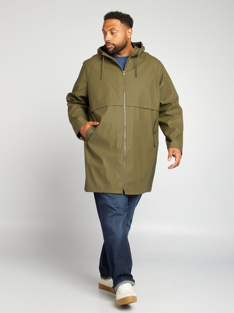 Parka comprida impermeável CAQUI - Kiabi