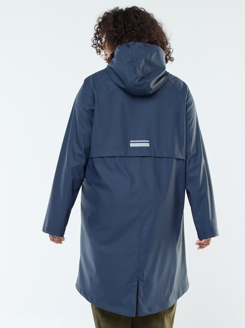 Parka comprida impermeável com pormenores refletores - Kiabi
