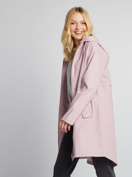 Parka comprida impermeável com pormenores refletores - Kiabi