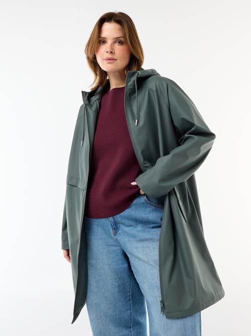 Parka comprida repelente à água - Kiabi