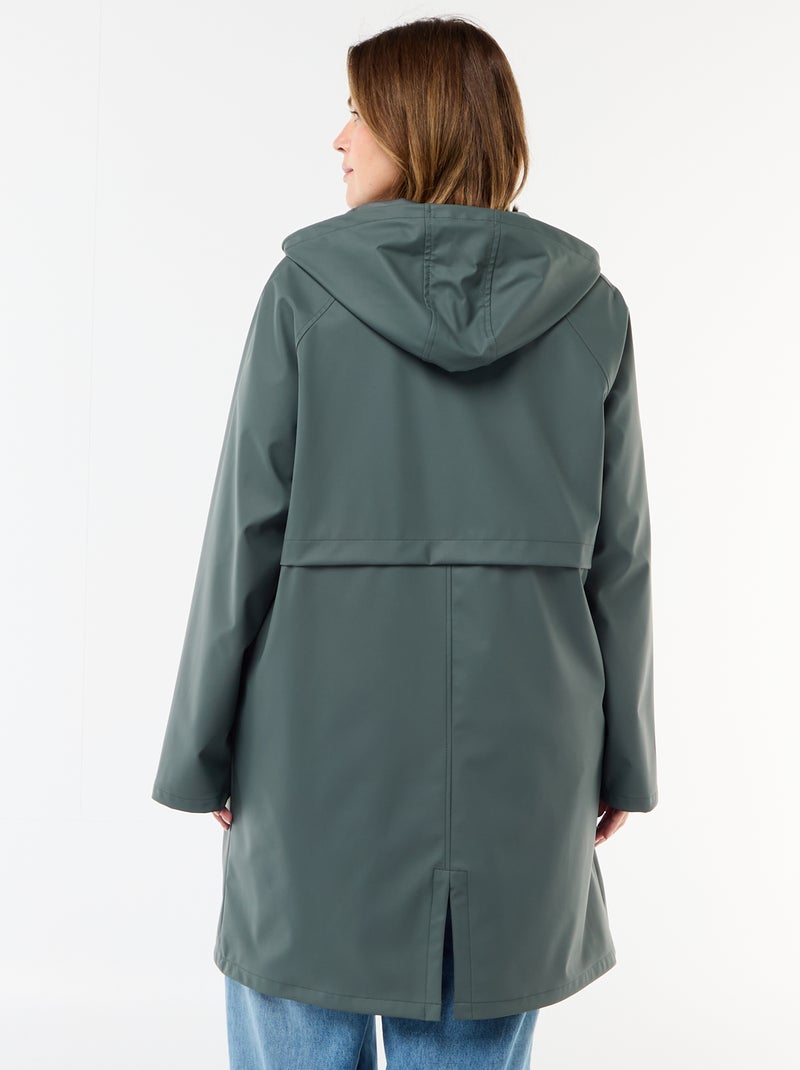 Parka comprida repelente à água Caqui - Kiabi