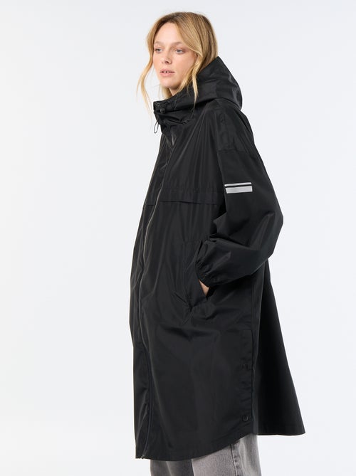 Parka comprida repelente de água com capuz - Kiabi Parka comprida repelente de água com capuz - Kiabi