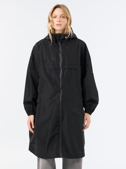 Parka comprida repelente de água com capuz - Kiabi Parka comprida repelente de água com capuz - Kiabi