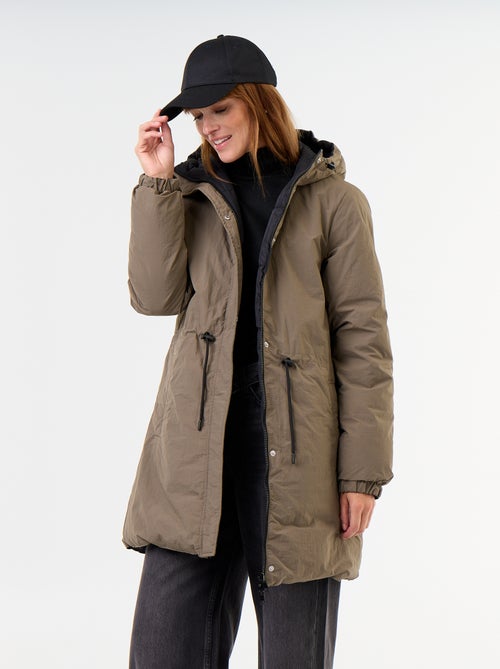 Parka comprida reversível - Kiabi