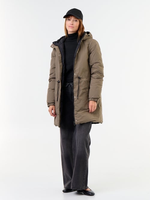 Parka comprida reversível - Kiabi