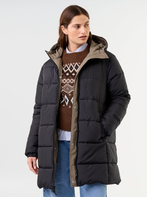 Parka comprida reversível - Kiabi