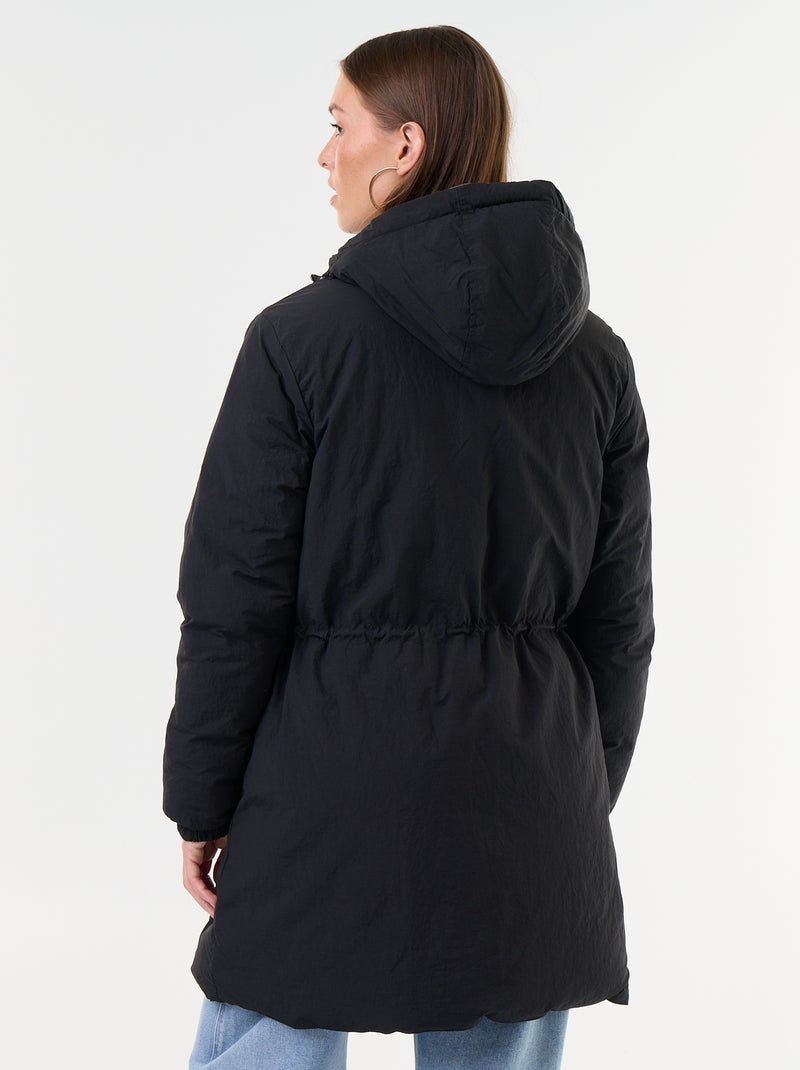 Parka comprida reversível Preto - Kiabi