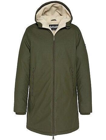 Parka Comprida Verde para Homem com Capuz Schott JACKSON25