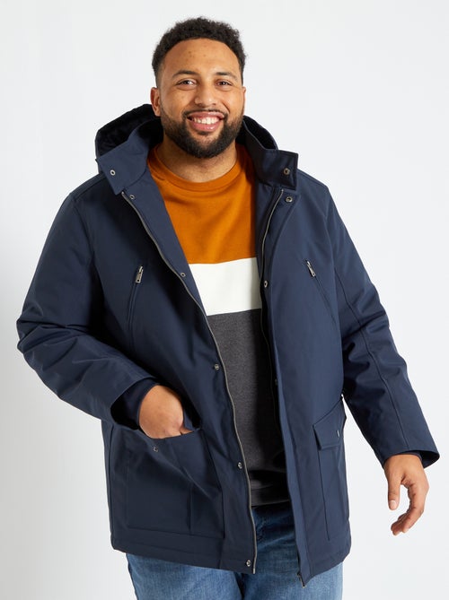 Parka curta com capuz - Kiabi