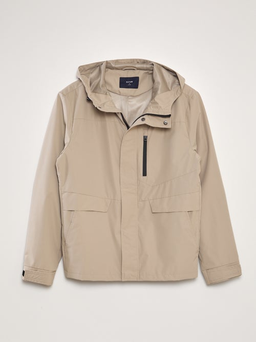 Parka curta e leve com capuz - Kiabi