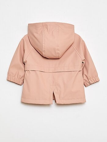 Parka de borracha com capuz