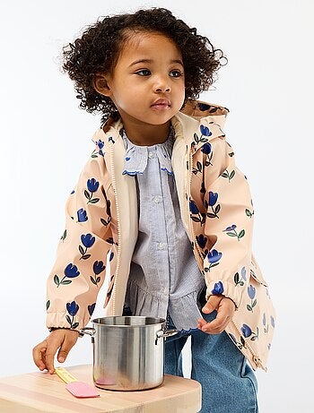 Parka de borracha com capuz