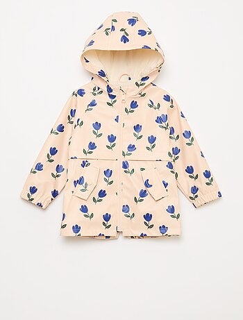 Parka de borracha com capuz