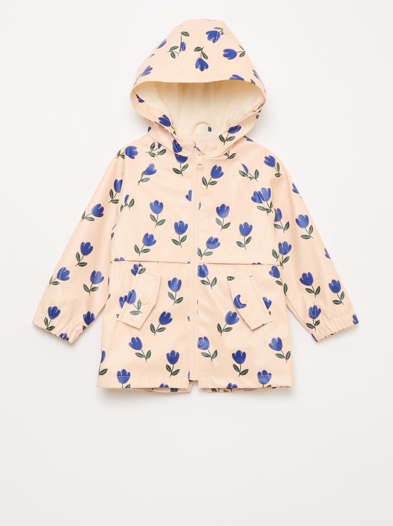 Parka de borracha com capuz Rosa - Kiabi
