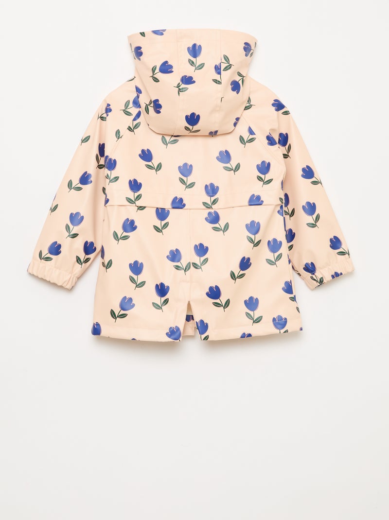 Parka de borracha com capuz Rosa - Kiabi