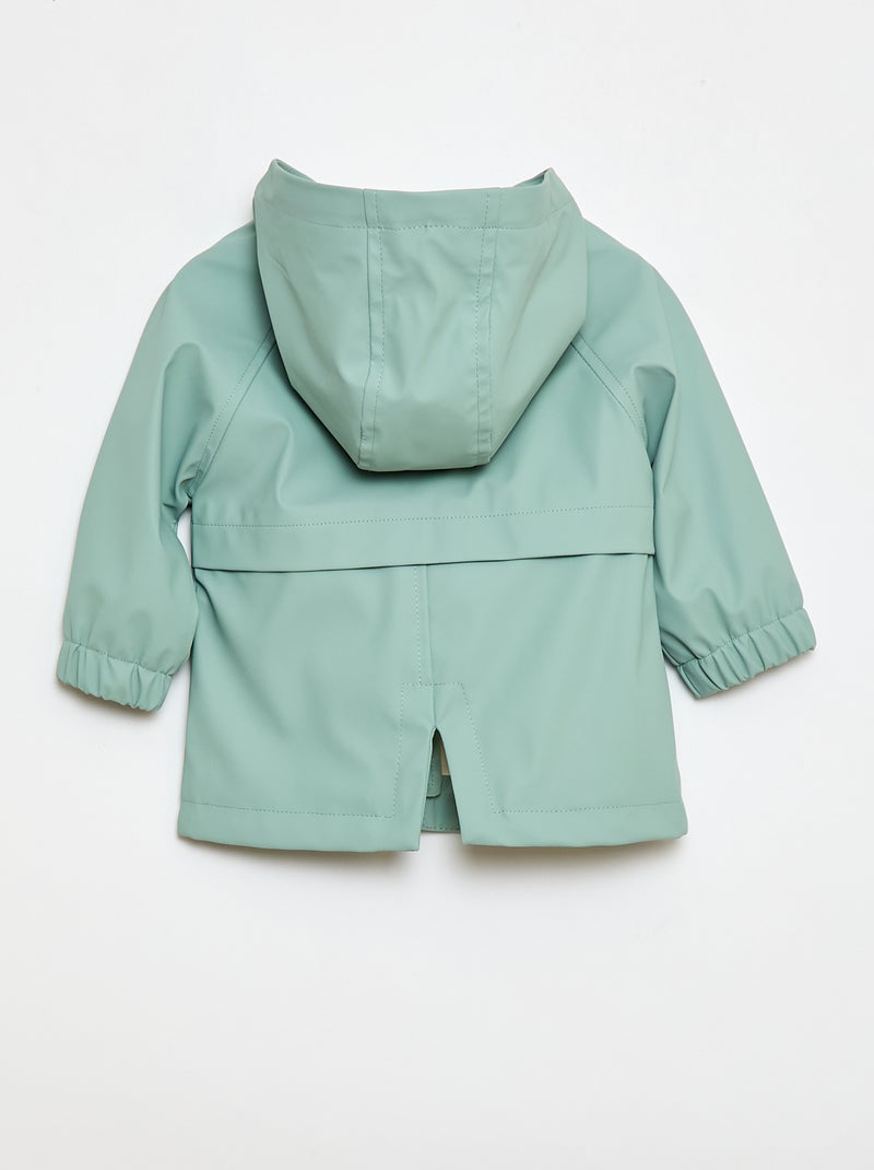 Parka de borracha com capuz Verde - Kiabi