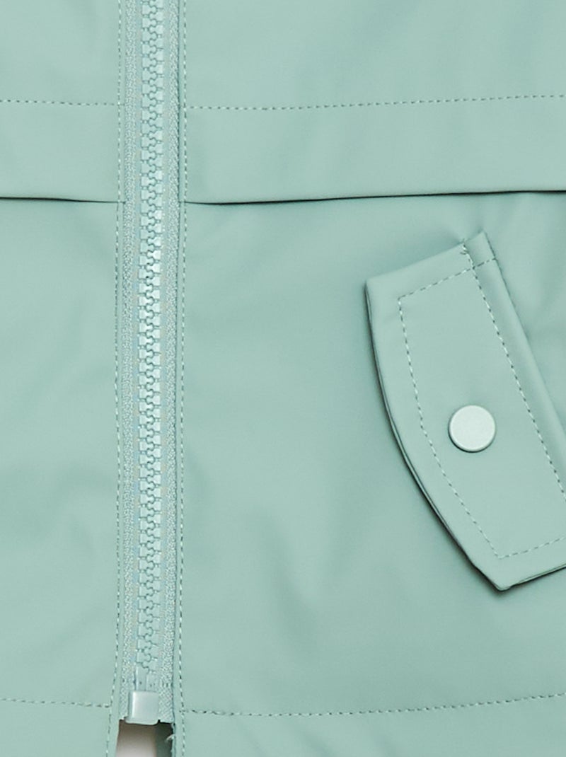 Parka de borracha com capuz Verde - Kiabi