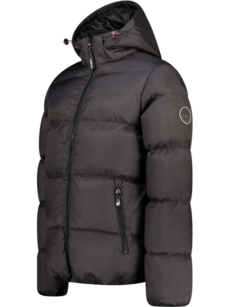 Parka de inverno com capuz ancelooral – kaporal Preto - Kiabi
