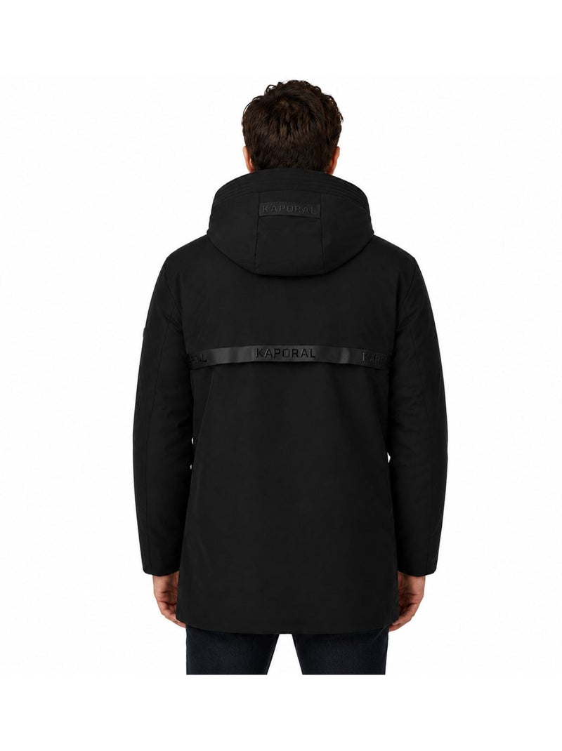 Parka de inverno com capuz bagageoral – kaporal Preto - Kiabi