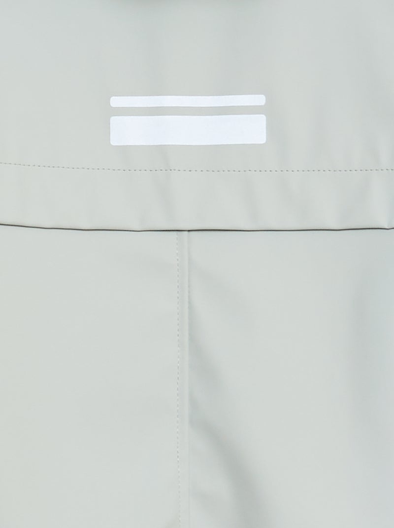 Parka de lona encerada com capuz AZUL - Kiabi