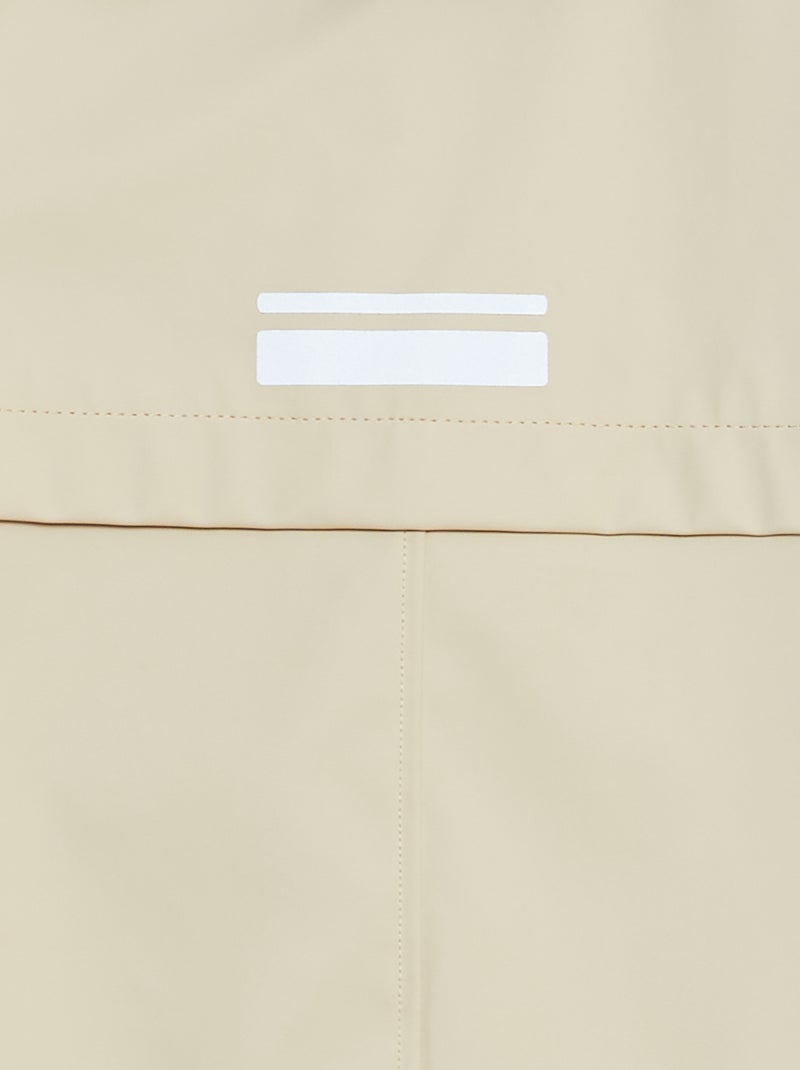 Parka de lona encerada com capuz AZUL - Kiabi
