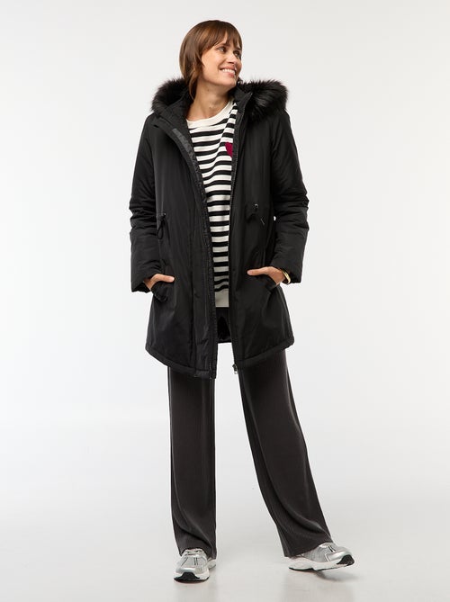 Parka de maternidade com detalhe de transporte de bebê - Kiabi