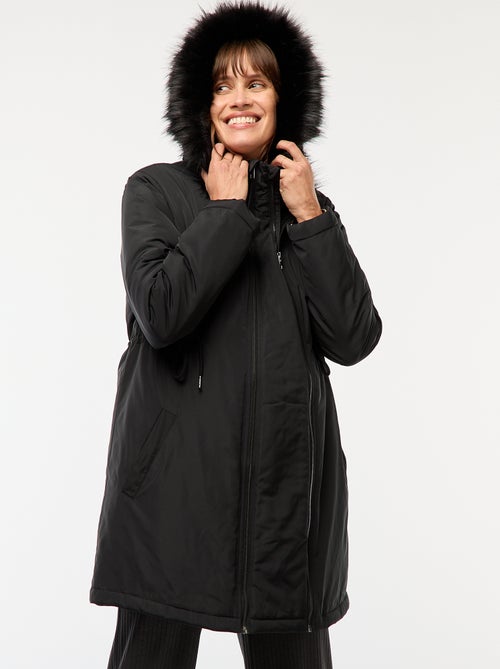 Parka de maternidade com detalhe de transporte de bebê - Kiabi