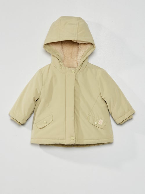 Parka em microfibra e forrada - Kiabi