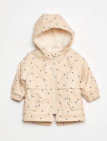 Parka com estampado
