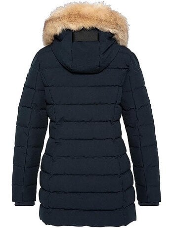 Parka Feminina Schott Garden Azul-Marinho