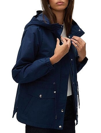 Parka Bege Feminina Vero Moda com Padrão Paisley
