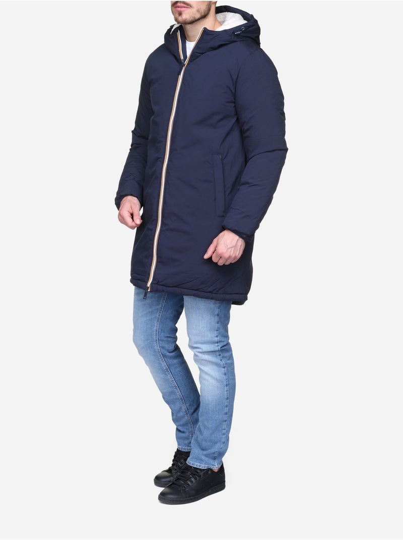 Parka forrada - Mentex Azul escuro - Kiabi