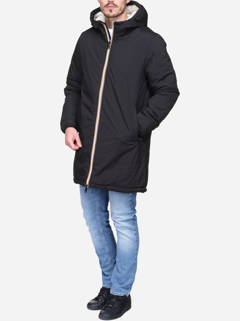 Parka forrada - mentex Preto - Kiabi