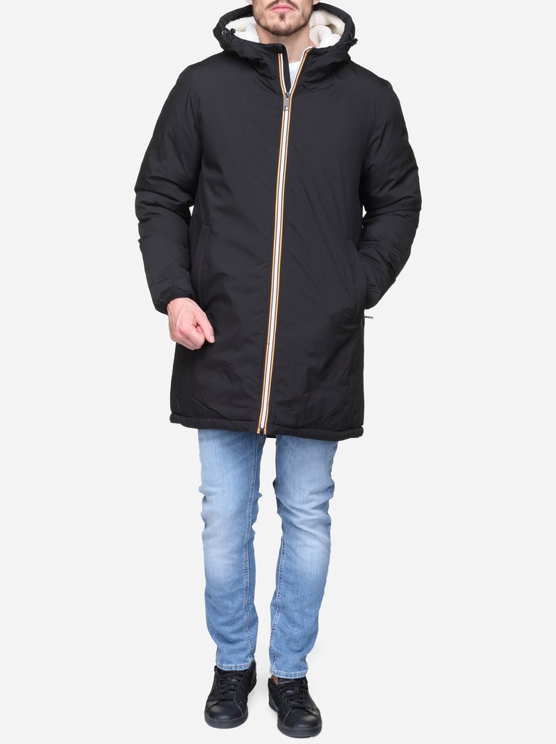 Parka forrada - mentex Preto - Kiabi