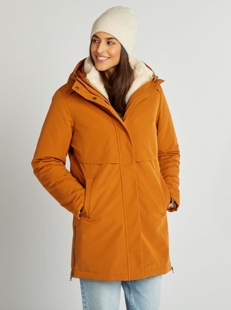 Parka forrada 3 em 1 CASTANHO - Kiabi