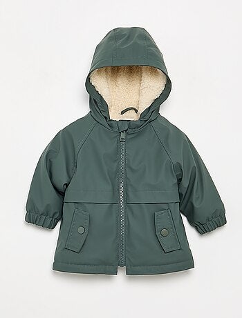 Parka forrada com capuz