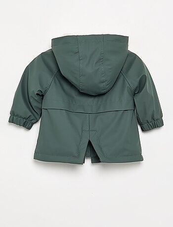 Parka forrada com capuz