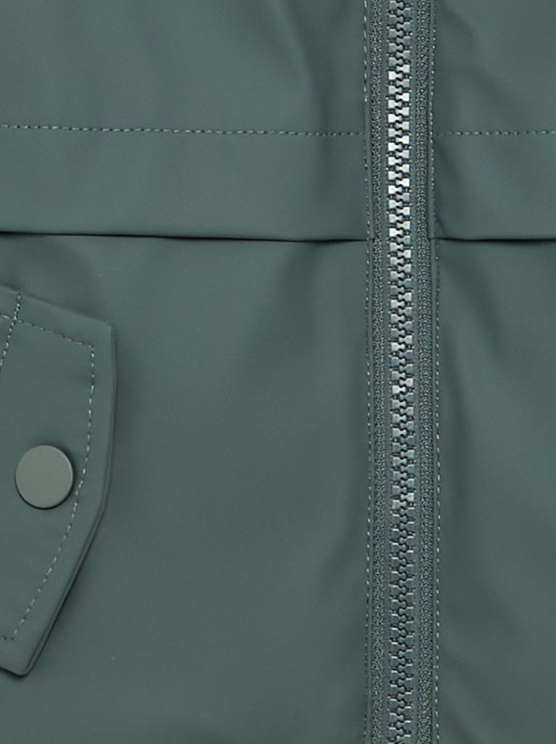 Parka forrada com capuz Caqui - Kiabi