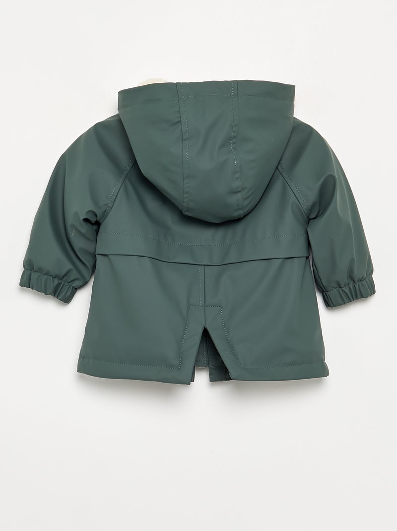Parka forrada com capuz Caqui - Kiabi