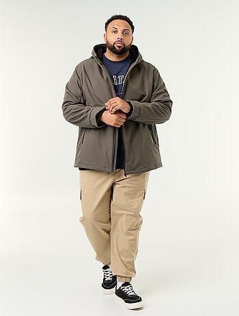 Parka forrada com capuz
