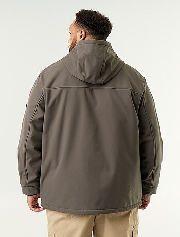 Parka forrada com capuz