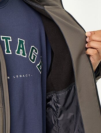 Parka forrada com capuz