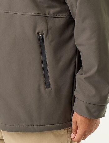 Parka forrada com capuz