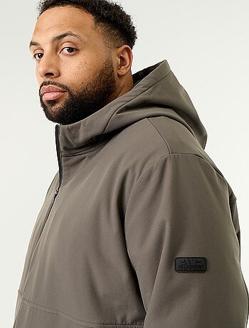 Parka forrada com capuz