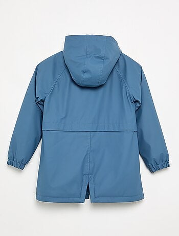 Parka forrada com efeito de pelo de carneiro