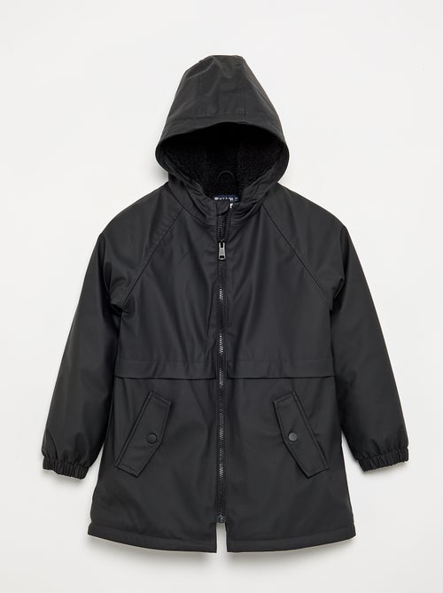 Parka forrada com efeito de pelo de carneiro - Kiabi