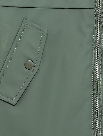 Parka forrada com efeito de pelo de carneiro