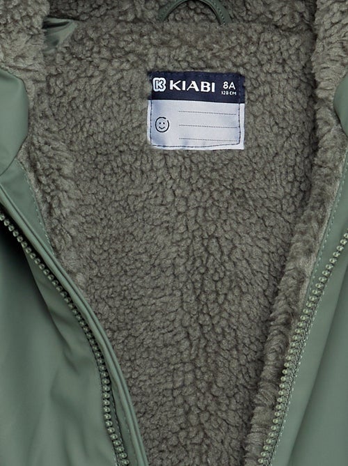 Parka forrada com efeito de pelo de carneiro - Kiabi